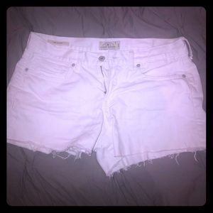 Lucky cutoff white denim shorts size 28